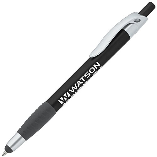 Simplistic Stylus Grip Pen - Metallic - Silver Main Image