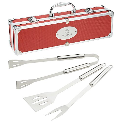BBQ Set in Aluminum Case Main Image
