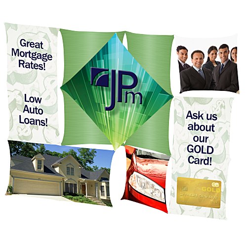 Geometric Pop-Up Floor Display - 10' - Replacement Graphic Set Main Image