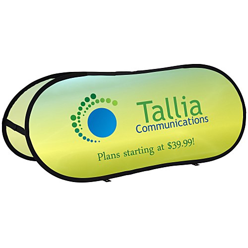 Twist Up Oval A-Frame Display Main Image