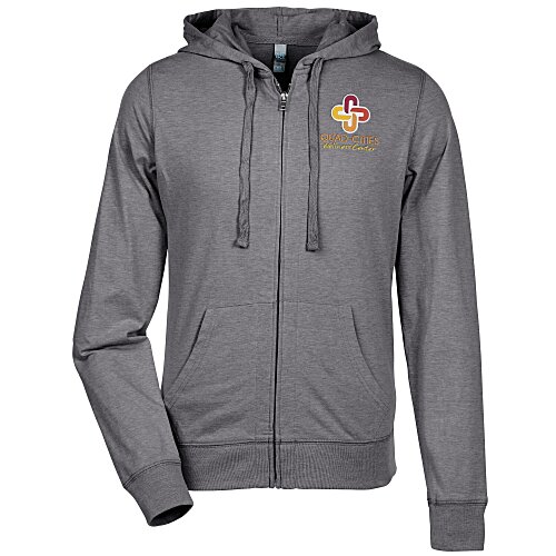 Lightweight Jersey Full-Zip Hoodie - Men's - Embroidered Main Image