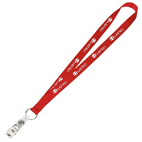 Value Lanyard - 3/4" - Snap with Metal Bulldog Clip Main Image
