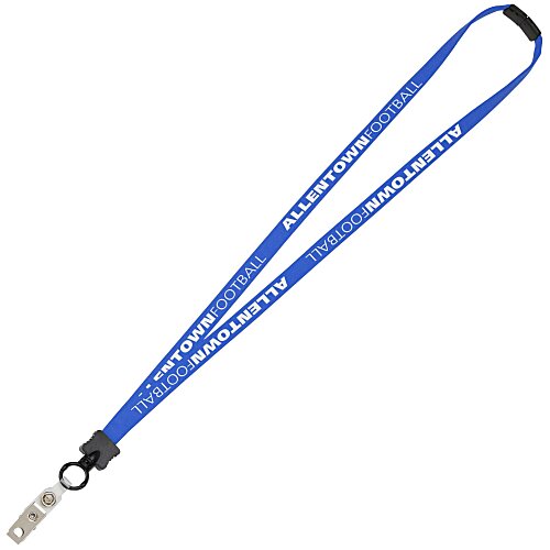 Lanyard with Neck Clasp - 5/8 inch - 32 inches - Snap with Metal Bulldog Clip - 24 hr Main Image