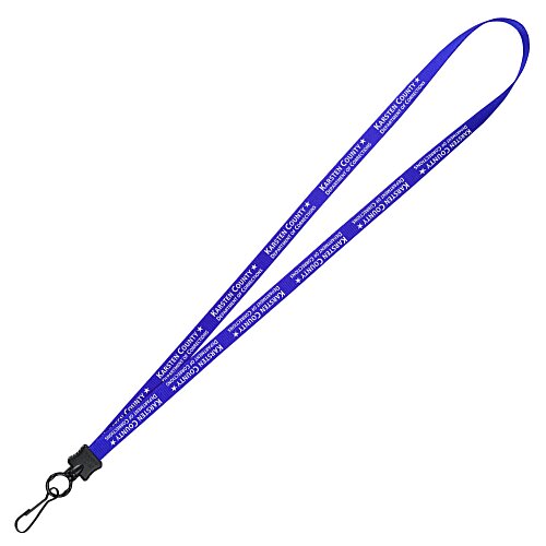 Smooth Nylon Lanyard - 1/2 inch - 32 inches - Metal Swivel Snap Hook - 24 hr Main Image