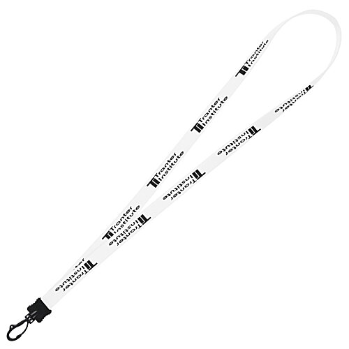 Smooth Nylon Lanyard - 1/2" - 32" - Plastic Swivel Snap Hook - 24 hr Main Image
