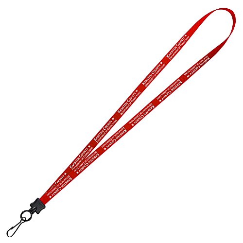 Smooth Nylon Lanyard - 1/2" - 36" - Metal Swivel Snap Hook - 24 hr Main Image