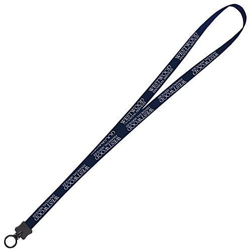 Smooth Nylon Lanyard - 1/2" - 34" - Plastic O-Ring - 24 hr Main Image