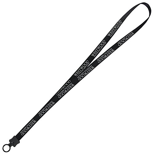 Smooth Nylon Lanyard - 1/2 inch - 36 inches - Plastic O-Ring - 24 hr Main Image