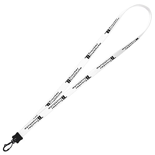 Smooth Nylon Lanyard - 1/2 inch - 34 inches - Plastic Swivel Snap Hook - 24 hr Main Image