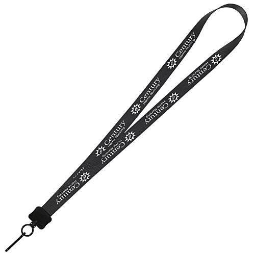 Smooth Nylon Lanyard - 3/4" - 32" - Metal Swivel Snap Hook - 24 hr Main Image