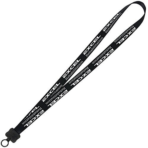 Smooth Nylon Lanyard - 3/4" - 34" - Plastic O-Ring - 24 hr Main Image