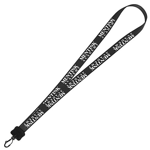 Smooth Nylon Lanyard - 3/4" - 34" - Plastic Swivel Snap Hook - 24 hr Main Image