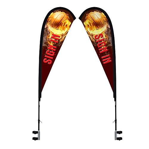 Standard 10' Event Tent - Sail Sign Banner - Two Sided Main Image