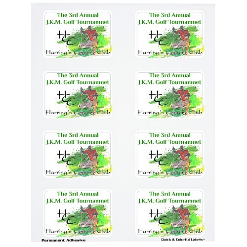 Quick & Colorful Sheeted Label - Rect 2" x 3" Main Image