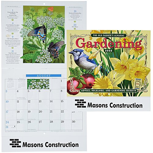 The Old Farmer's Almanac Calendar - Gardening - Stapled - 24 hr Main Image