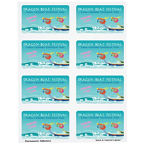 Quick & Colorful Sheeted Label - Rect 2" x 3-1/2" Main Image