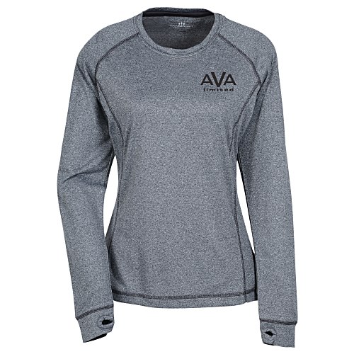 Vansport Melange Long Sleeve Tech Tee - Ladies' - Screen Main Image