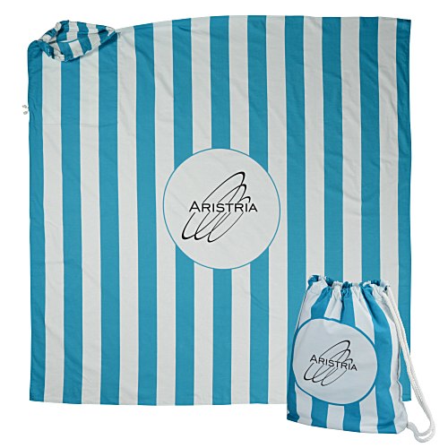 Striped Beach Blanket Tote Main Image