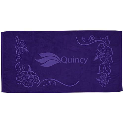 Tone on Tone Stock Art Towel - Hibiscus Main Image