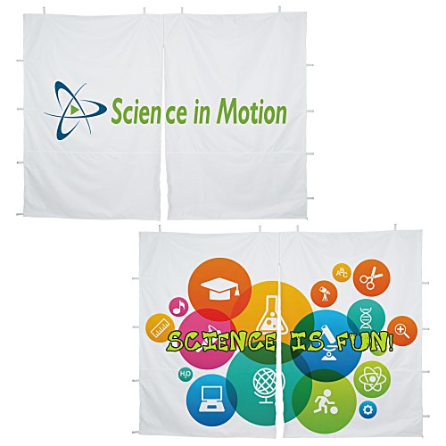 Premium 10' Event Tent - Middle Zipper Wall - Two Sided- Full Color Main Image