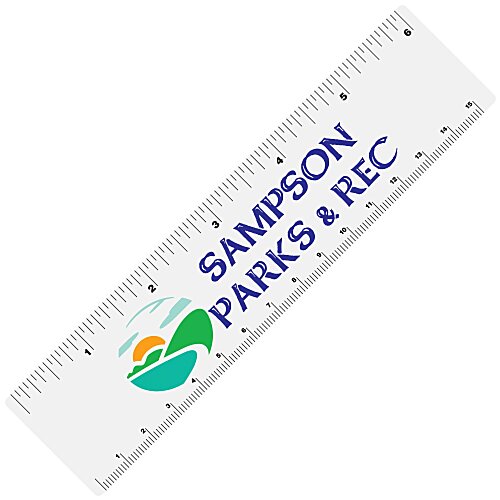 Flexible Plastic Ruler - 6" Main Image