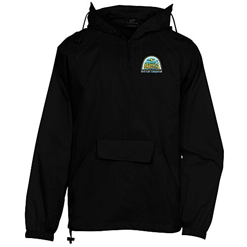 Hooded 1/4-Zip Pack Away Jacket - Screen Main Image