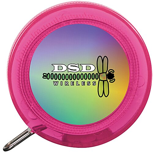 Deluxe Fabric Tape Measure - Translucent - Full Color Main Image