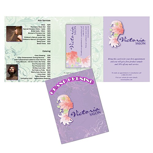 Tri-Fold SuperSeal Postcard with Magnet - 6 inches x 13 1/4 inches Main Image