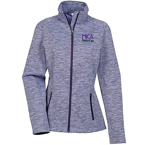 Digital Stripe Fleece Jacket - Ladies' Main Image