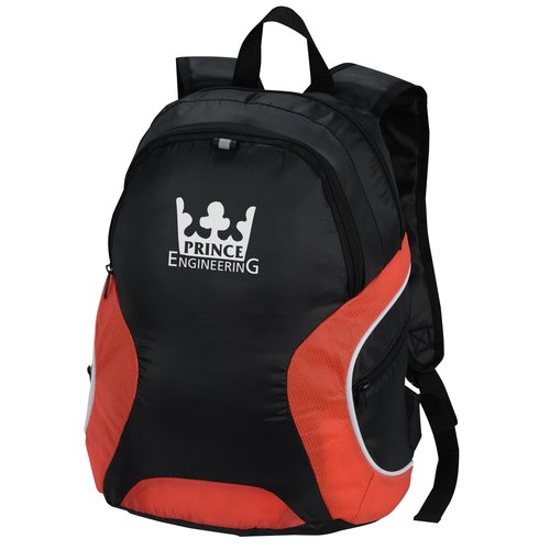 Coloblock Zippered Backpack Main Image
