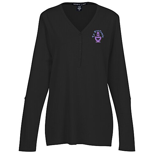 Perfect Fit Y-Placket Convertible Sleeve Top Main Image