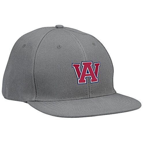Snap Back Flat Bill Cap - Embroidered Main Image