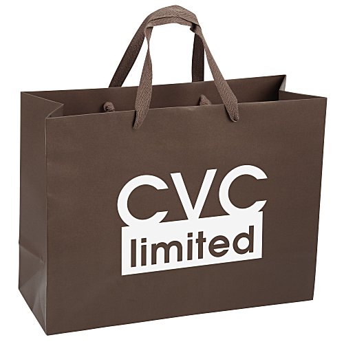 Kraft Eurotote with Woven Handle - 12" x 16" Main Image