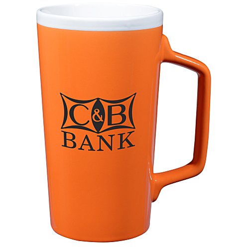 Travo Ceramic Mug - 18 oz. - 24 hr Main Image