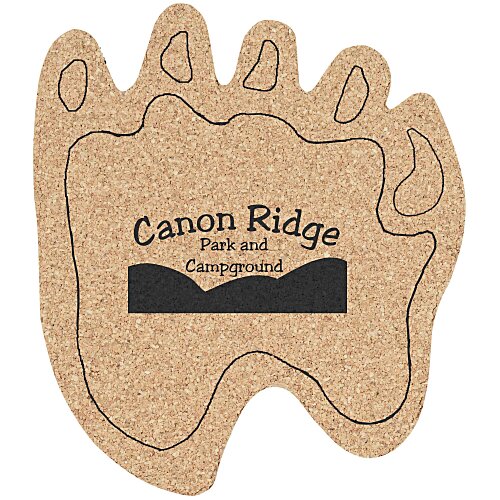 Cork Coaster - Paw Main Image