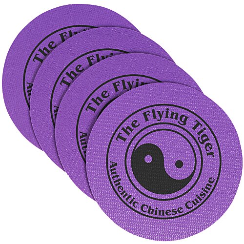 Vinyl Coasters - Set of Four - 4" Circle Main Image