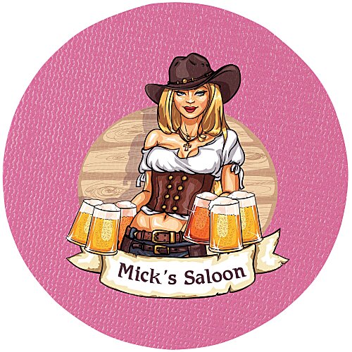 Vinyl Coaster - 4" Circle - Full Color Main Image