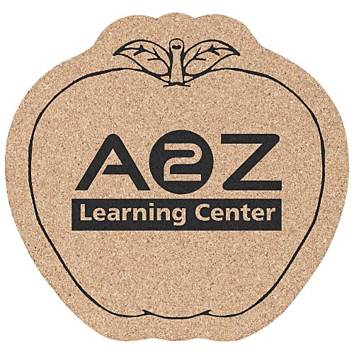 Large Cork Coaster - Apple Main Image