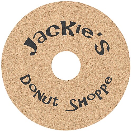 Large Cork Coaster - Donut Main Image