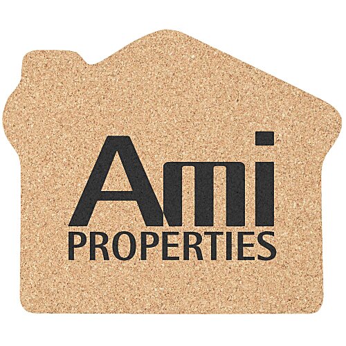Large Cork Coaster - House Main Image