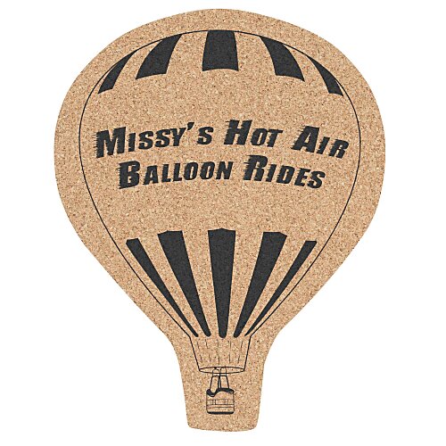 Large Cork Coaster - Hot Air Balloon Main Image