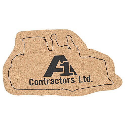 Large Cork Coaster - Bulldozer Main Image