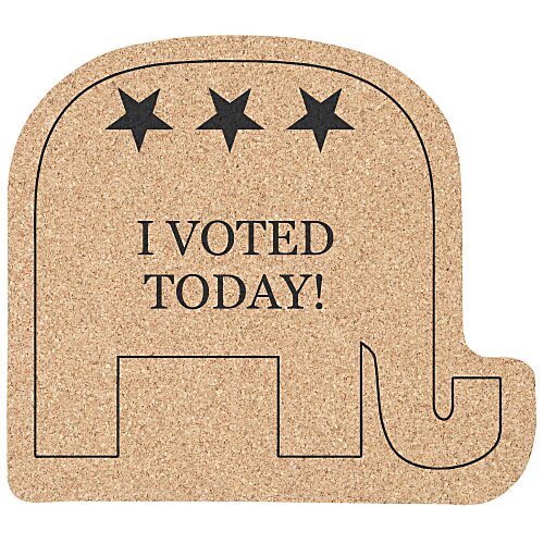 Large Cork Coaster - Elephant Main Image