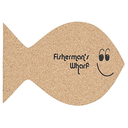 Large Cork Coaster - Fish Main Image