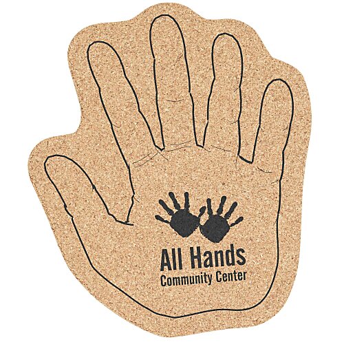 Large Cork Coaster - Hand Main Image
