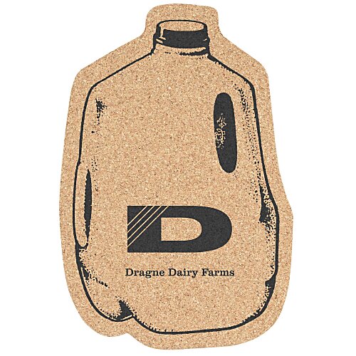 Large Cork Coaster - Milk Jug Main Image