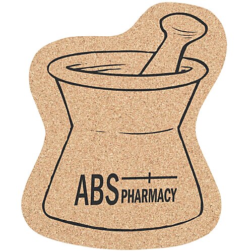 Large Cork Coaster - Mortar & Pestle Main Image