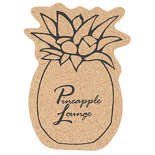 Large Cork Coaster - Pineapple Main Image