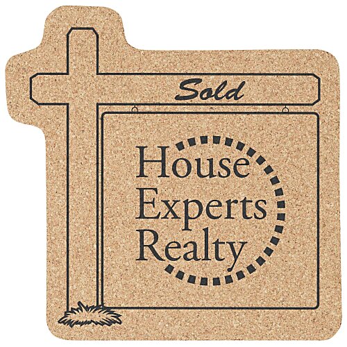 Large Cork Coaster - Realty Sign Main Image