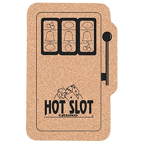 Large Cork Coaster - Slot Machine Main Image